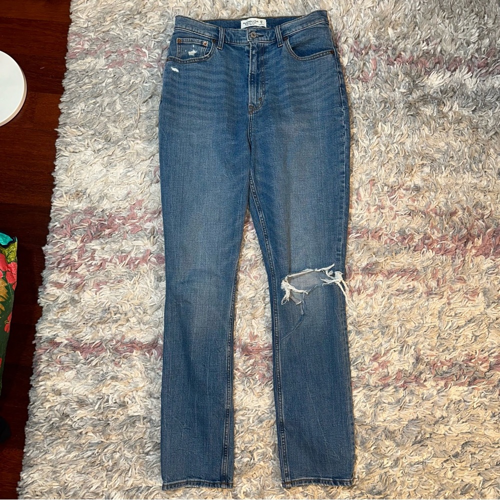 Abercrombie & Fitch 90’s slim straight ultra high rise curve love 29